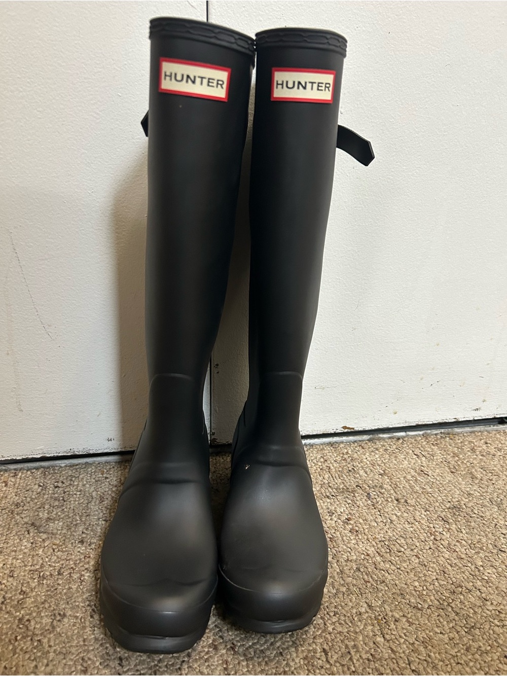 Hunter Matte Black Women's Tall Rain Boots